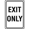 Aluminum Sign - Exit Only - .080 " Thick, TM76J