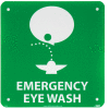Graphic Facility Signs - Emergency Eye Wash - Plastic 7x7