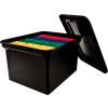 Advantus® Plastic Letter & Legal File Tote 34052 - 18"L x 14"W x 10-3/4"H, Black
