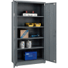 Global Industrial EZ Assemble Storage Cabinet, 36"Wx18"Dx72"H, Gray, Unassembled