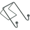 Fellowes® Double-Garment Wire Hook, 4"W x 6"H, Black