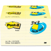 Post-it® Note Pad 65436VAD90, 3" x 3", Canary Yellow, 100 Sheets, 36/Pack