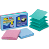 Post-it® Super Sticky Pop-Up Notes R3306SST, 3" x 3", Tropic Breeze, 90 Sheets, 6/Pack