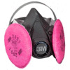 3M™ Half Facepiece Reusable Respirator Assembly 6391/07001(AAD), P100, Large