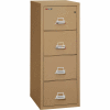 Fireking Fireproof 4 Drawer Vertical File Cabinet - Letter Size 18"W x 25"D x 53"H - Sand