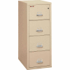 Fireking Fireproof 4 Drawer Vertical File Cabinet - Letter Size 18"W x 31-1/2"D x 53"H - Putty