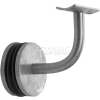 Lavi Industries, Glass Mount Handrail, for 1.5" Tubing, Polished Stainless Steel