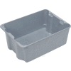 Molded Fiberglass Toteline Nest and Stack Tote 780608 - 25-1/4" x 18" x10", Gray - Pkg Qty 5