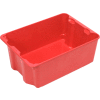 Molded Fiberglass Nest and Stack Tote 780608 - 25-1/4" x 18" x10", Pkg Qty 5, Red - Pkg Qty 5