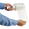 Global Industrial™ Stretch Wrap Film With Extended Core Handle 5" x 1000' x 80 Gauge Clear - Pkg Qty 12