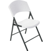 Lifetime® Durastyle Folding Chair, White Granite, Pack of 4