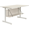 Interion® 60"W Accessory Shelf For Computer Workstation, Gray