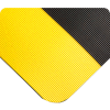 Wearwell® Corrugated SpongeCote 7/8" Thick 2' x 3' Black/Yellow Border