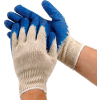 PIP Economy Blue Latex Coated Cotton Gloves, Large, 12 Pairs