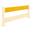 Global Industrial™ Protective Steel Guard Rail, 10'L, Yellow