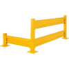 18 in. Protective Rail Barrier Post For Single Rail