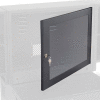 Optional Door with Acrylic Window For Global Industrial™ Fold-Out Computer Cabinet, Black