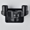 Global Industrial Dual Arm Adaptor For Fixed Height or Gas Spring Monitor Arms, Black