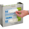 Global™ Double Stainless Steel Glove Box Holder, 11inW x 3-3/4inD x 10inH
																			