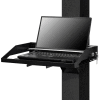Global Industrial 17" Locking Laptop Tray Kit, 18"W x 14"D, Black