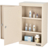 Global Industrial Large Narcotics Cabinet, Double Door/Double Lock, 18"W x 10"D x 30"H, Beige