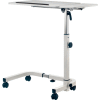 Global Industrial™ Tilting Adjustable Height Mobile Laptop Desk, 36"W, White