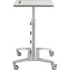 Global Industrial™ Sit-Stand Mobile Desk with Tablet Slot, Gray and Silver
																			