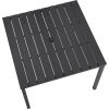 Interion® 40in Square Outdoor Dining Table, Black
																			
