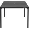 Interion® 70in Rectangular Outdoor Dining Table, Black
																			