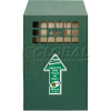 Wall Mount Bin Outdoor Ashtray Antique Green - NBB03