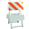 Econocade Folding Traffic Barricade 42-3/5"H With 4 Panels 2 Sheetings