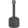 Justrite Smokers Cease Fire Cigarette Butt Receptacle 26800D, 4 Gallon Black