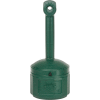Justrite Smokers Cease Fire Cigarette Butt Receptacle 26800G, 4 Gallon Green