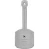 Justrite Smokers Cease Fire Cigarette Butt Receptacle 26800, 4 Gallon Gray
