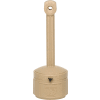 Justrite Smokers Cease Fire Cigarette Butt Receptacle 1 Gallon Beige
