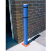 7"x 52" Bollard Cover - Blue Cover/Black Tapes