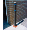 7"x 52" Bollard Cover - Black Cover/Blue Tapes
