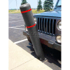 52"H FlexBollard - Concrete Installation - Black Cover/Red Tapes