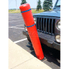 72"H FlexBollard - Natural Ground Installation - Red Cover/Blue Tapes
