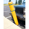 72"H FlexBollard - Asphalt Installation - Yellow Cover/Blue Tapes