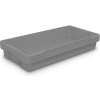 Plastic Utility Tray Gray 26" L X 12-1/2" W X 4-1/2 H - Pkg Qty 5