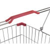 Comfort Grip Handle Guards on Wire Mesh Shopping Basket