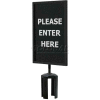Queueway Acrylic Sign - Please Enter Here 7X11" (Double Side)