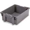 ORBIS Stack-N-Nest Pallet Container GS6040-36 - 23-5/8 x 15-3/4 x 14-1/4 Gray