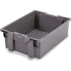 ORBIS Stack-N-Nest Pallet Container GS6040-13 - 23-5/8 x 15-3/4 x 5-1/4 Gray