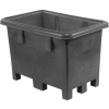Dandux Black Recycled Plastic Pallet Container 51080716X Single Wall - 42"L x 29"W x 31"H