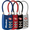 Master Lock® No. 4688D TSA-Accepted Luggage Combination Padlock 2"W Assorted Colors Price Each - Pkg Qty 4