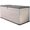 Lifetime 60012 Outdoor Deck Storage Bench Box 130 Gallon, Tan w/Brown Lid