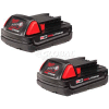 Milwaukee® 48-11-1811 18V Li-Ion M18 Battery 1.5Ah Compact 2Pk