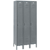 Penco 6181V-3-028KD Vanguard Locker Pull Latch Single Tier 18x18x72 3 Doors Unassembled Gray